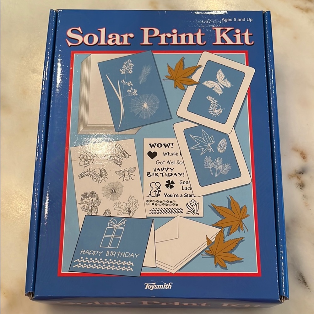Solar Print Kit Toysmith, Science Craft Art Kit-NIB